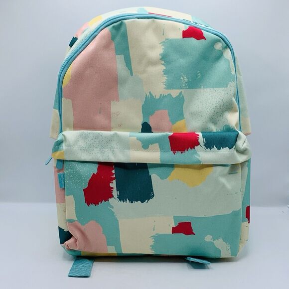 Thirty-One School Backpack Painted Streaks Abstract Modern Classic  15 x 13 x 6" - Picture 1 of 13